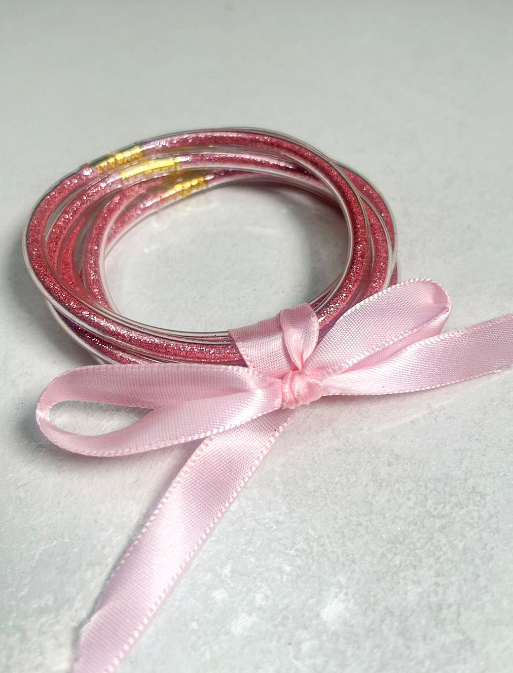JELLY BANGLES - BABY PINK