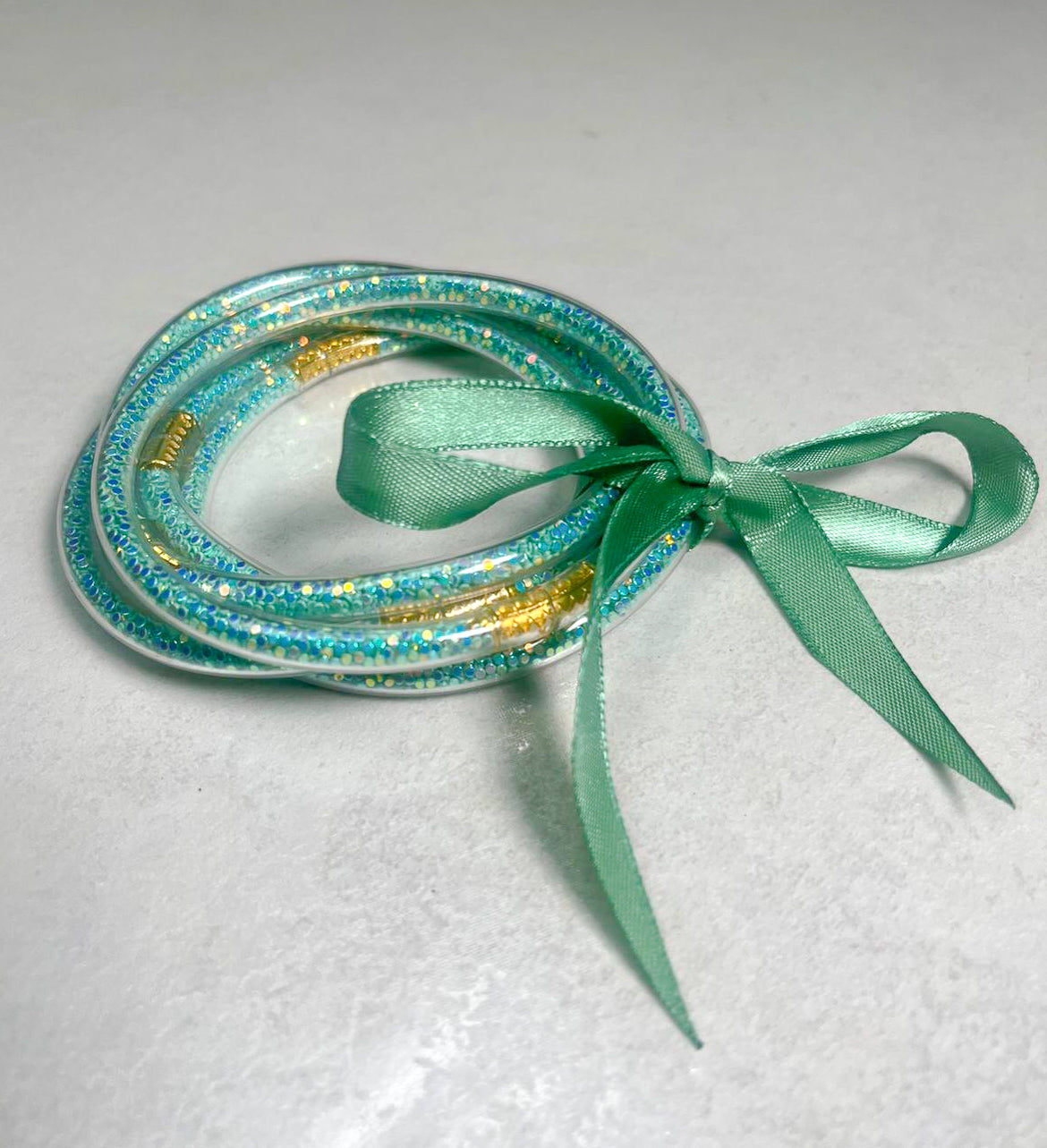 JELLY BANGLES - GREEN NATURE